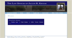 Desktop Screenshot of kryzaklaw.com